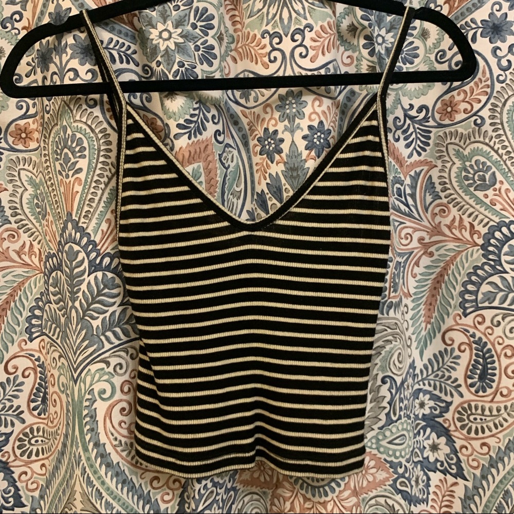 Brandy Melville stripped crop tank